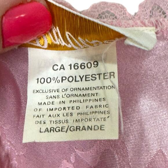 Vintage Barbizon Peignoir Set Pink M/L Robe Nightgown Slip Dress Floral Satin - Picture 10 of 10